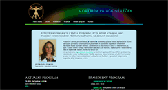 Desktop Screenshot of centrumprirodnilecby.cz